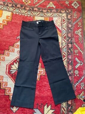 Anthropologie Black Cropped Flare Pants